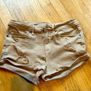 NWOT American Rag denim khaki denim shorts size 3.